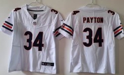 Women Chicago Bears #34 Walter Payton white Nike Vapor F.U.S.E. Limited Jersey