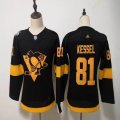 Youth Adidas Pittsburgh Penguins #81 Phil Kessel Black NHL Jerseys-FH