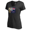 Women's Vegas Golden Knights vs. Washington Capitals Fanatics Branded Black 2018 Stanley Cup Final Bound Dueling Odd Man Rush V-Neck T-Shirt