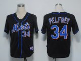 MLB Jerseys New York Mets 34 Pelfrey Black