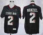 Texas A&M Aggies Johnny Manziel 2 College Football black Techfit Jerseys