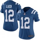 Women Indianapolis Colts 12 Andrew Luck Nike blue Color Rush Limited Jersey