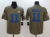 Nike Dallas Cowboys #11 Cole Beasley green USA flag Color Rush Limited Jersey