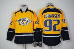 Reebok Nashville Predators #92 Ryan Johansen Yellow Ice Hockey Jerseys