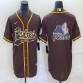 Nike San Diego Padres blank brown majestic baseball jersey Joint name -BD 02