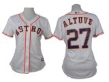 women Houston Astros Jose Altuve 27# white mlb jersey