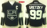 women Los Angeles Kings #99 Wayne Gretzky CCM C Patch Jersey