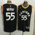 Toronto Raptors #55 Wright black Stitched NBA Jerseys