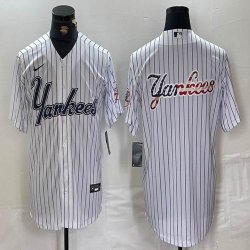 Nike New York Yankees blank white MLB baseball Jersey Joint name -BD 03