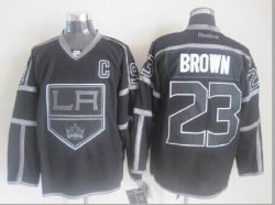 reebok Los Angeles Kings 23 Dustin Brown black Hockey Jersey C patch