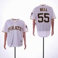 Pittsburgh Pirates #55 Josh Bell White majestic mlb jersey