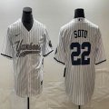 New York Yankees Juan Soto Nike white majestic baseball Jersey Joint name -BD