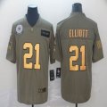 Nike Dallas Cowboys #21 Ezekiel Elliott Salute to Service Retired Limited Jersey-BD 01