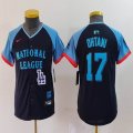 Youth National League Shohei Ohtani Nike Navy 2024 MLB All-Star Game Limited Player Jersey 04