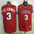 Philadelphia 76ers #3 The Answer red basketball jersey