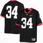 Custom Nike #34 Georgia Bulldogs Black Mascot 100th Anniversary Untouchable Football Jersey