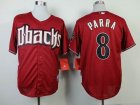 Arizona Diamondbacks #8 Gerardo Parra red baseball jersey