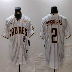 Nike San Diego Padres #2 Xander Bogaerts white majestic baseball jerseys 04