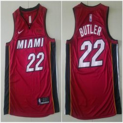 Nike Miami Heat #22 Jimmy Butler red nba basketball jerseys-TY