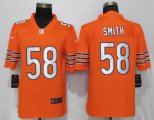 Nike Chicago Bears #58 Roquan Smith orange Color Rush Limited Jerseys