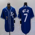 Nike Kansas City Royals #7 Bobby Witt Jr. white majestic baseball jerseys -BD 06