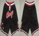 Chicago Bulls black nba shorts-XD