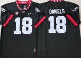 Georgia Bulldogs #18 JT Daniels Black College Football Jerseys-PNS