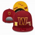 2023 Washington Commanders red yellow NFL Snapback Hats-YD