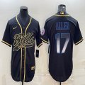 Nike Buffalo Bills #17 Josh Allen black baseball jerseys Joint name -BD 01