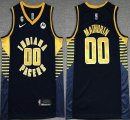 Nike Indiana Pacers #00 Bennedict Mathurin blue yellow NBA Jersey-XD