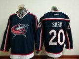 Columbus Blue Jackets #20 Brandon Saad dark blue hockey jersey