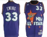 NBA All Star New York Knicks 33 EWING purple jerseys