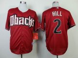 Arizona Diamondbacks #2 Aaron Hill red baseball jersey