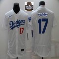 Nike Los Angeles Dodgers #17 Shohei Ohtani white Flexbase Authentic Collection Jersey