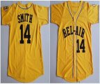 MLB Bel-Air #14 Will Smirh yellow Movie Football Jersey