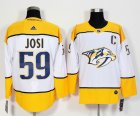 Adidas Nashville Predators #59 Roman Josi white hockey jersey