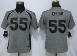 Women Nike Denver Broncos 55 Chubb Gray 2019 Vapor Untouchable Stitched Gridiron Gray Limited