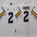 Michigan Wolverines #2 Blake Corum white college NCAA Jerseys