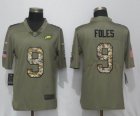 Nike Philadelphia Eagles 9 Foles Olive Camo Carson 2017 Salute to Service Limited Jerse