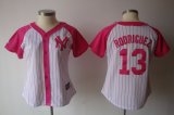 New York Yankees Alex Rodriguez 13 white women jersey