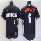 Nike Baltimore Orioles #6 Ryan Mountcastle black Flexbase Authentic Collection Jersey big logo-BD 01