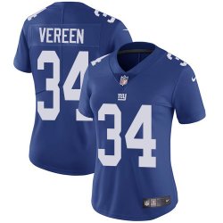 Women Giants #34 Shane Vereen Nike blue Color Rush Limited Jersey