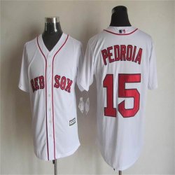 Boston Red Sox Dustin Pedroia 15# white mlb jersey