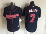 Minnesota Twins #7 Joe Mauer Blue Majestic baseball Jersey