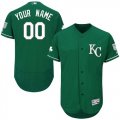 Custom kansas City Royals Green Flexbase Authentic Collection Jersey