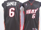 Miami Heat 6 LeBron James Black jerseys