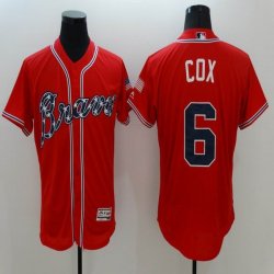 2016 Atlanta Braves #6 Bobby Cox red Flexbase Authentic Collection Jersey