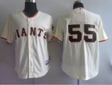 San Francisco Giants 55# lincecum cream MLB Jersey