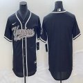 Nike New York Yankees blank black majestic baseball jerseys -BD