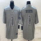 Nike Philadelphia Eagles #1 Jalen Hurts gray Color Rush Limited Jersey 01